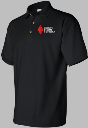 5th Infantry Division Desert Storm Veteran Polo