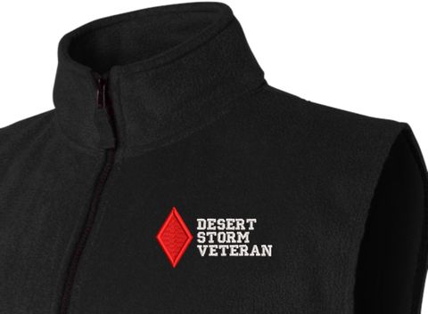 5th Infantry Division Desert Storm Veteran Full-Zip Fleece Vest