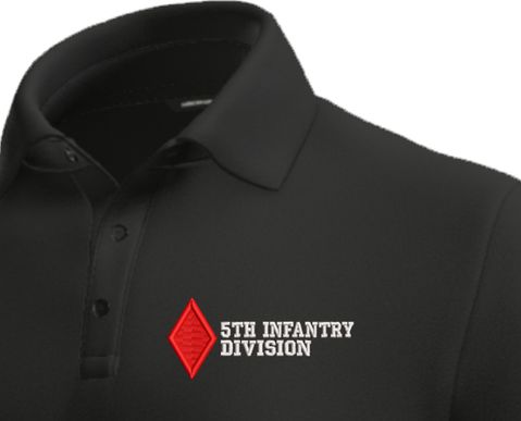 5th Infantry Division Moisture Wicking Polo