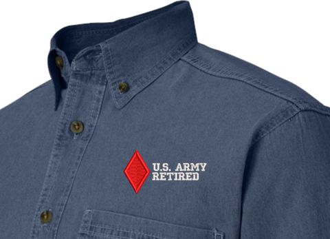 5th Infantry Division Retired Denim Shirt