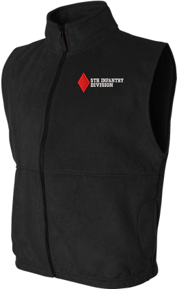 5th Infantry Division Full-Zip Fleece Vest