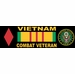 5th Infantry Division Vietnam Combat Veteran Bumper Sticker