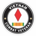 5th Infantry Division Vietnam Combat Veteran with Ribbon  Decal