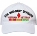 5th Infantry Division Vietnam Veteran with Ribbons Unstructured Dad Cap