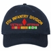 5th Infantry Division Vietnam Veteran with Ribbons Unstructured Dad Cap