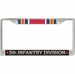 5th Infantry Division WW2 Veteran Service Ribbon License Plate Frame