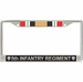 5th Infantry Regiment Iraq Veteran License Plate Frame
