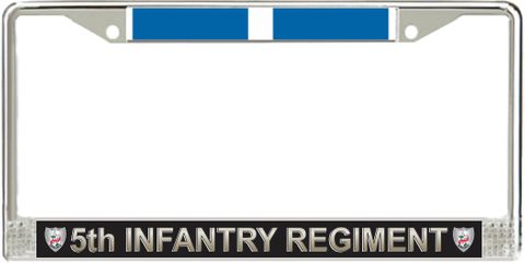 5th Infantry Regiment Korea Veteran License Plate Frame