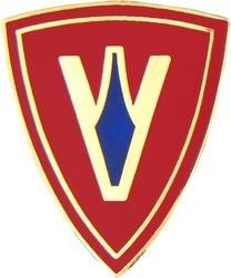 5th Marine Division Military Lapel Pin