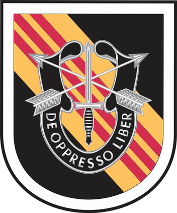 5th Special Forces Group Black Flash Decal