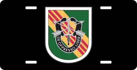 5th Special Forces Group Flash License Plate