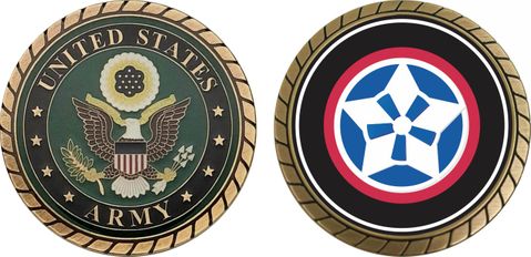 5th Theater Army Command Patch Challenge Coin