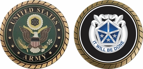 5th U.S. Army Corps Unit Crest Challenge Coin