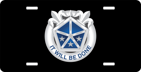 5th U.S. Army Corps Unit Crest License Plate