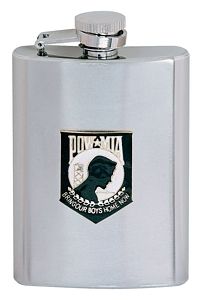 6 oz POW-MIA STAINLESS STEEL Flask