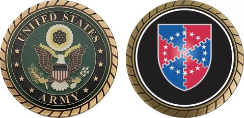 U.S. Army 62nd Air Defense Artillery Brigade Unit Crest Challenge Coin