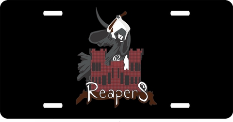 62nd Engineers Company Reapers s s License Plate