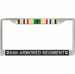 64th Armored Regiment Gulf War Veteran License Plate Frame