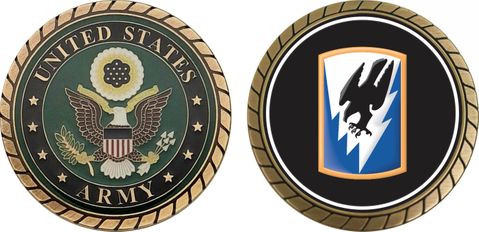 U.S. Army 66th Aviation Brigade Patch Challenge Coin