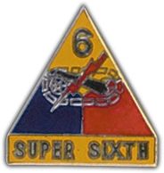 6th Armored Division Lapel Pin