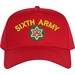 6th Army with Crest Custom Embroidered Cap