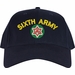 6th Army with Crest Custom Embroidered Cap