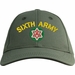 6th Army with Crest Custom Embroidered Cap