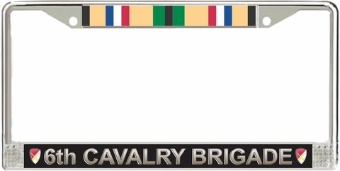 6th Cavalry Brigade Gulf War Veteran License Plate Frame