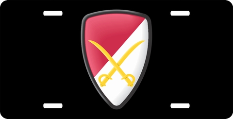 6th Cavalry Brigade License Plate