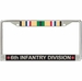 6th Infantry Division Gulf War Veteran Service Ribbon License Plate Frame