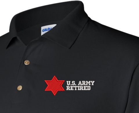 6th Infantry Division Retired Polo