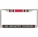 6th Infantry Division WW2 Veteran Service Ribbon License Plate Frame