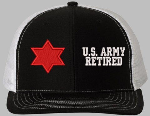6th Infantry U.S. Army Retired Split Cap