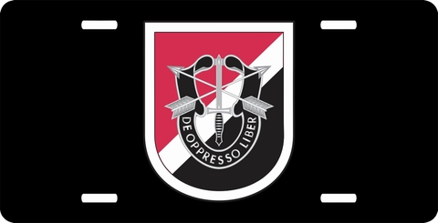 6th Special Forces Group Flash License Plate