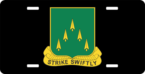 70th Armored Regiment License Plate