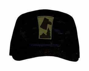 70th Infantry Division Subdued Patch Black High Profile Poly Cap