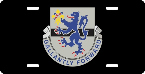 71st Cavalry Regiment License Plate