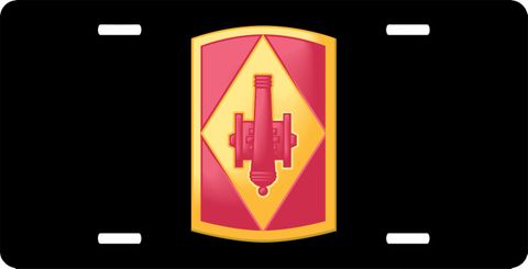 75th Field Artillery Brigade PatchLicense Plate