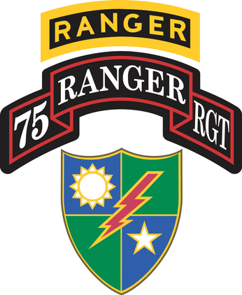 75th Ranger Regiment with Ranger Tab Decal