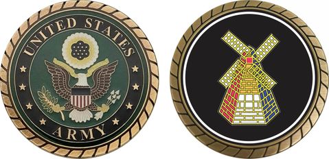 U.S. Army 77th Regional Support Command Unit Crest Challenge Coin