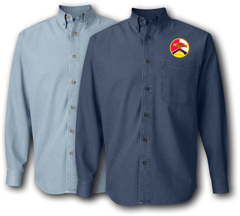 79th Training Division Unit Crest Denim Shirt