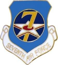 7th Air Force Shield Lapel Pin