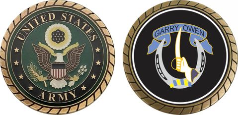 U.S. Army 7th Cavalry Brigade Patch Challenge Coin