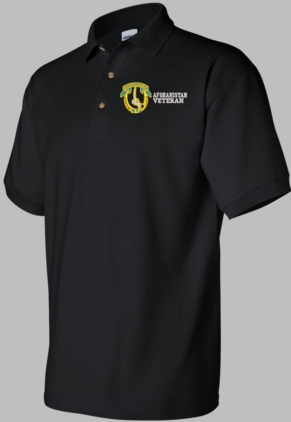 7th Cavalry Regiment Afghanistan Veteran Polo
