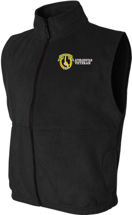 7th Cavalry Regiment Afghanistan Veteran Full-Zip Fleece Vest