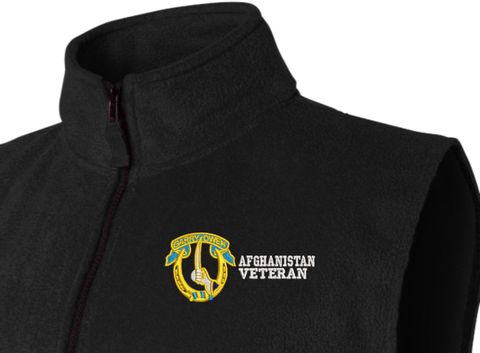 7th Cavalry Regiment Afghanistan Veteran Full-Zip Fleece Vest