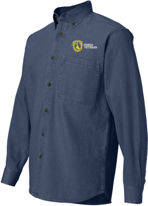 7th Cavalry Regiment Korea Veteran Denim Shirt