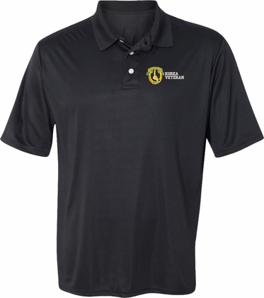 7th Cavalry Regiment Korea Veteran Moisture Wicking Polo