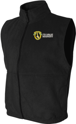 7th Cavalry Regiment Full-Zip Fleece Vest