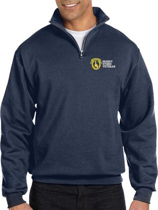 7th Cavalry Regiment Desert Storm Veteran Embroidered Quarter-Zip Pullover